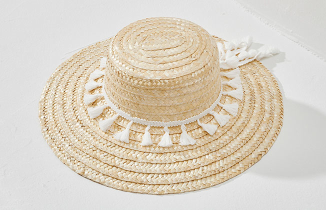 Hat Large with White Tassel