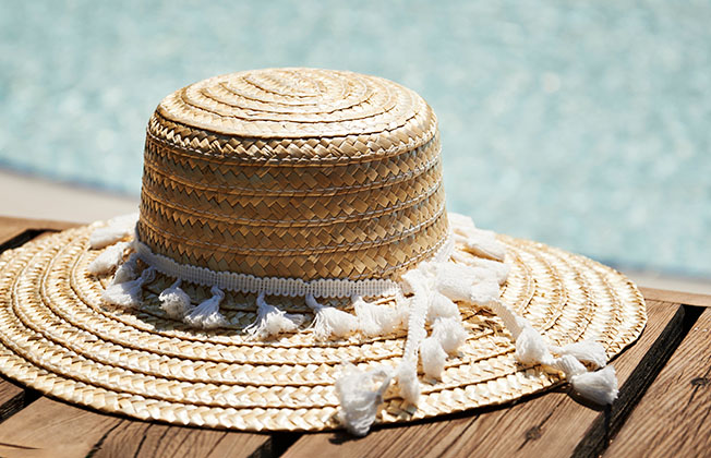 Hat Large with White Tassel