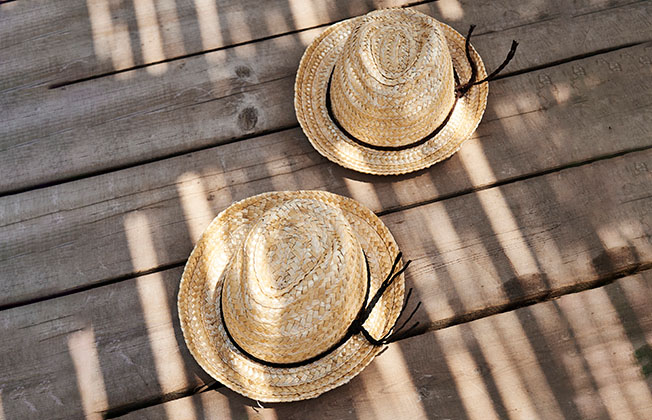 Cowboy Hat Children with Black Band